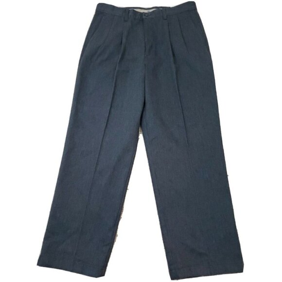 Dockers ~Men's 34×29~ Gray Classic Fit Pleated Pants No Wrinkle Twill NWT $48.00 - Picture 2 of 12